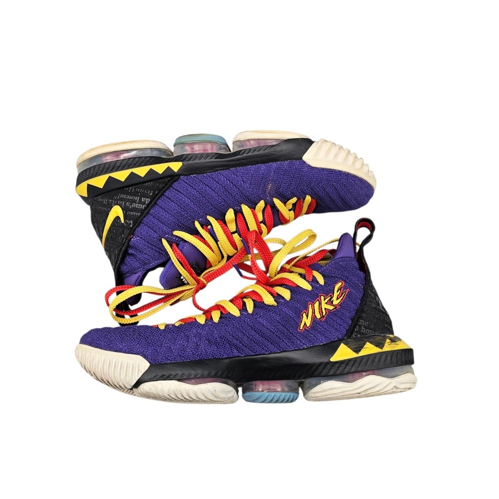 Nike Men's Size 10 US LeBron XVI 16 Martin Purple Basketball Sneakers Shoes READ - Picture 7 of 8